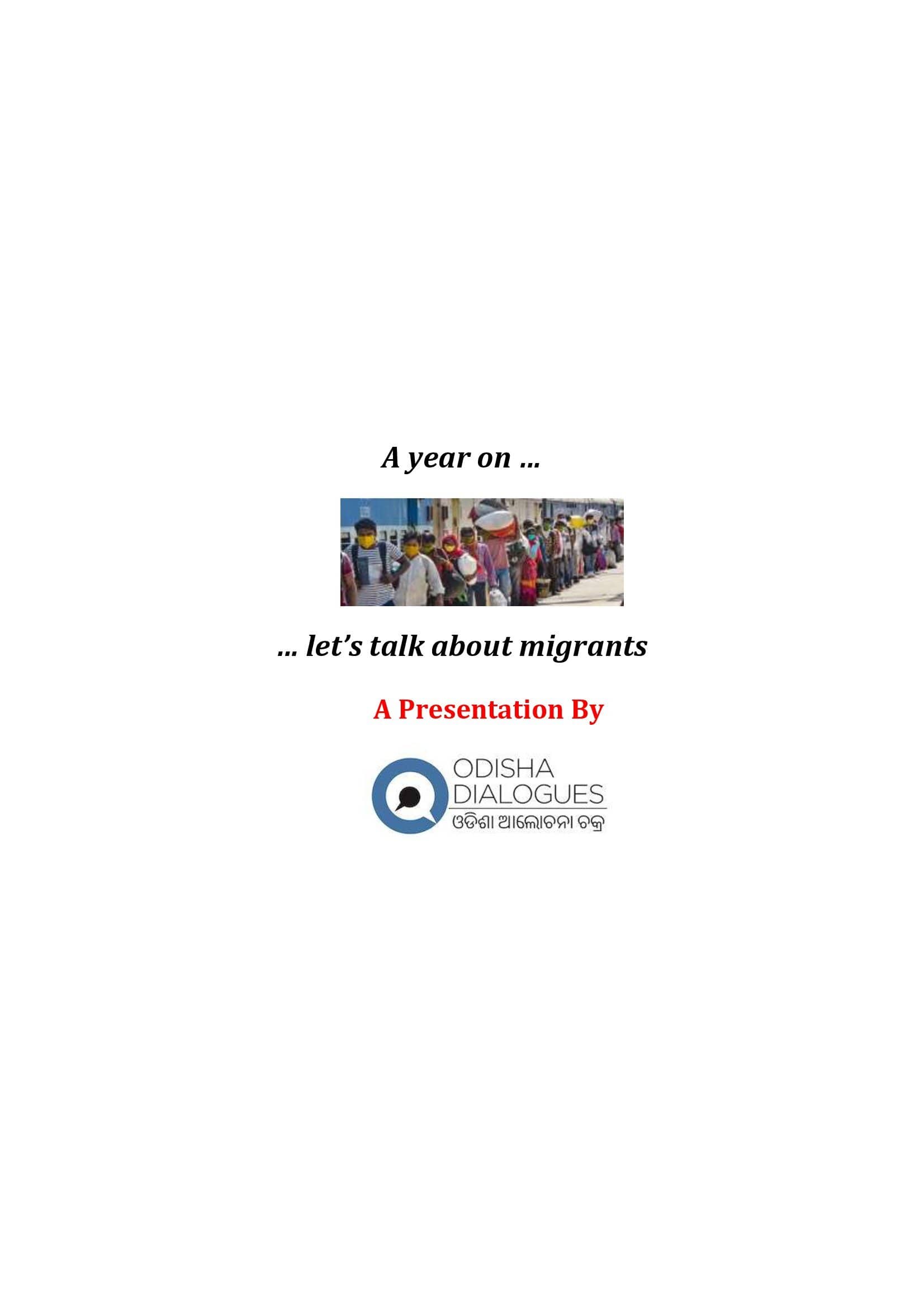 A year on … Let’s Talk About Migrants