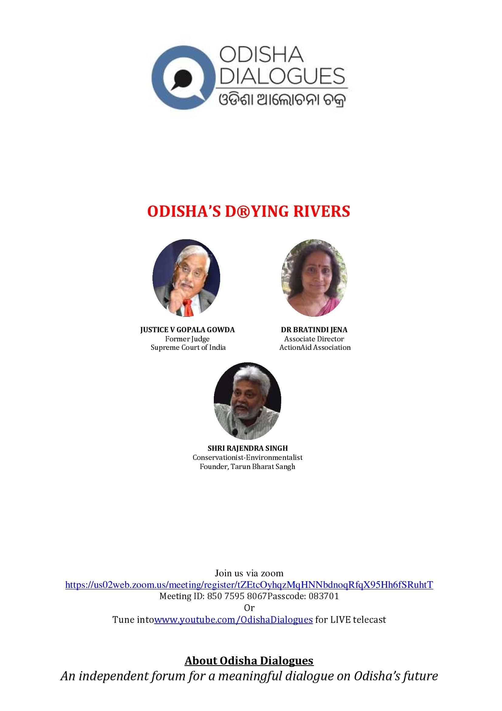 ODISHA’S D(R)YING RIVERS