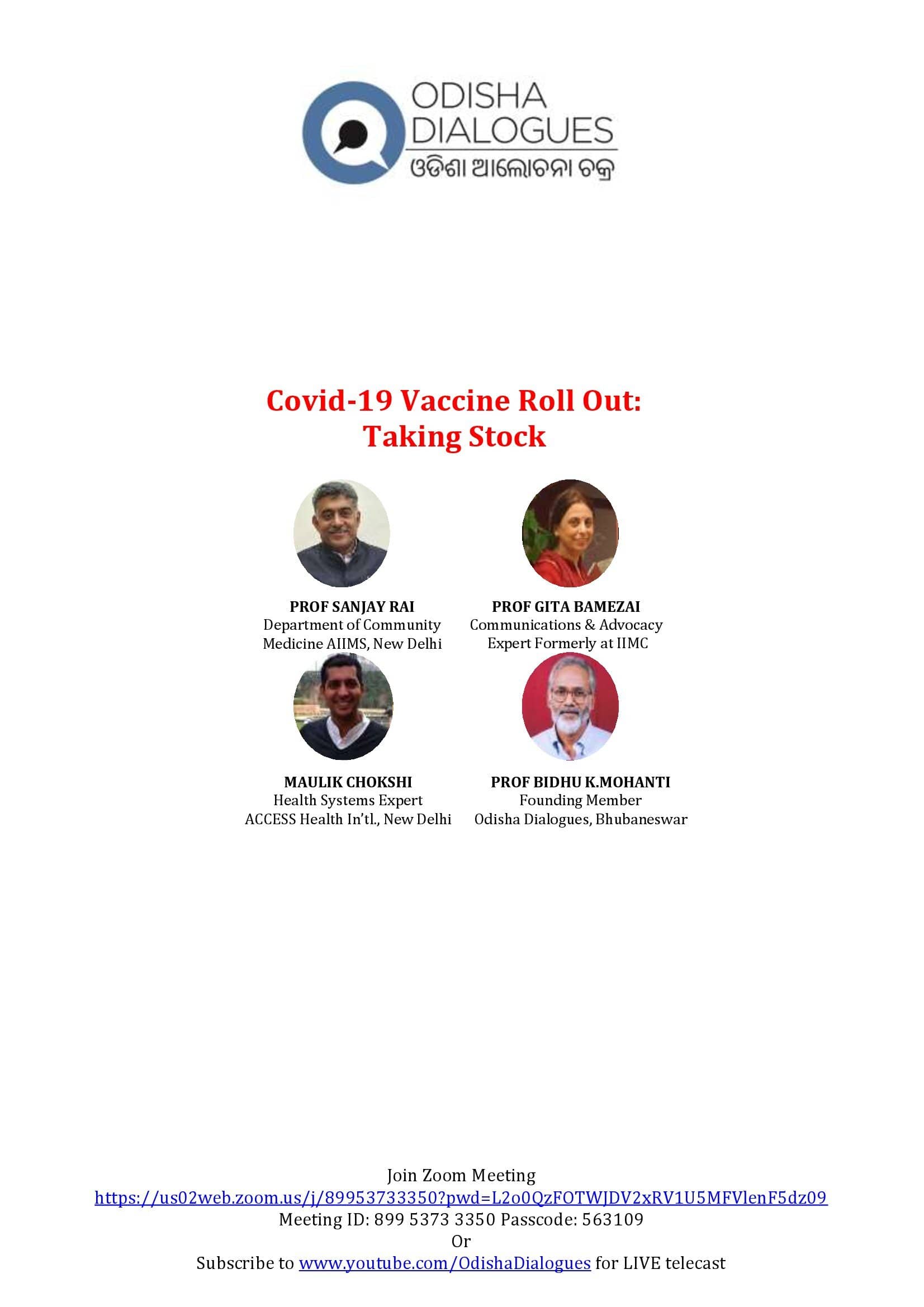 Covid-19 Vaccine Roll Out: Taking Stock